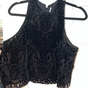 Free People High Neck Blouse